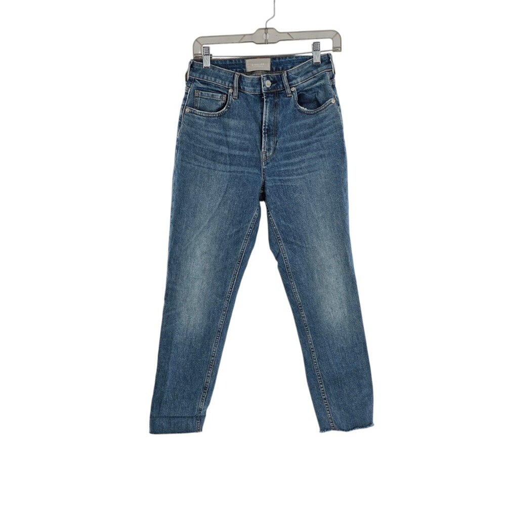 everlane jeans Women's 27 The Curvy cheeky jean Straight raw hem cotton blend